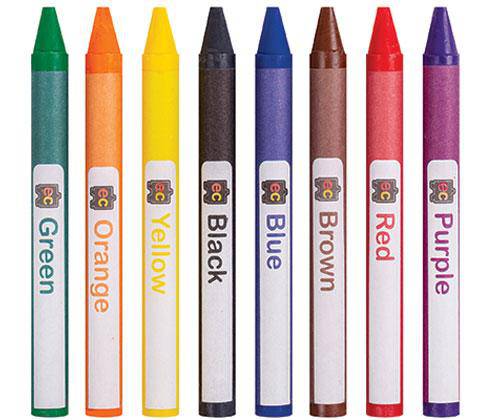 EC Creative Crayons 8 Colours Classroom Pack of 800