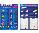 3D Shapes and Volumes Chart Double Sided