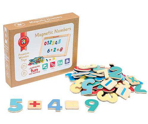 Magnetic Wooden Numbers Set of 60