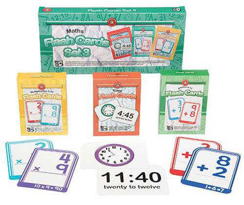 Maths Flash Cards Set of 3