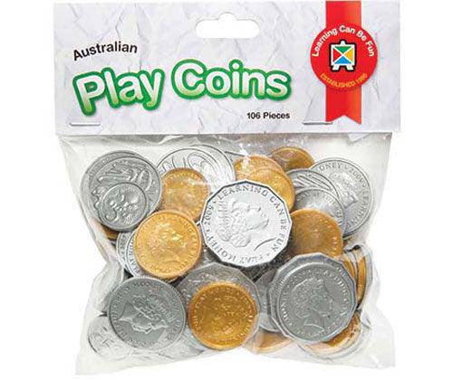 Plastic Coins Pack of 106 Pieces