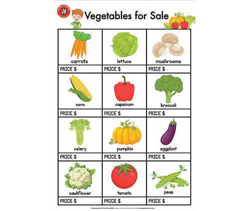 Vegetables For Sale Poster