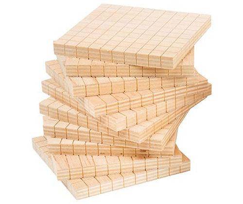 Wooden Base Ten Flats 10 Pieces