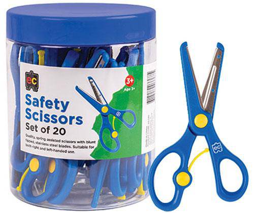 EC Spring Loaded Scissors Tub Pack of 20