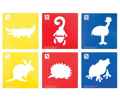 EC Stencils Australian Animals Set 2 Pack of 6