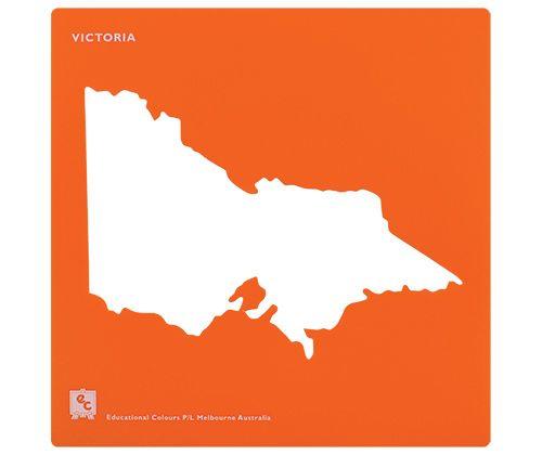 Stencil Set Australia and State Maps Pack of 8