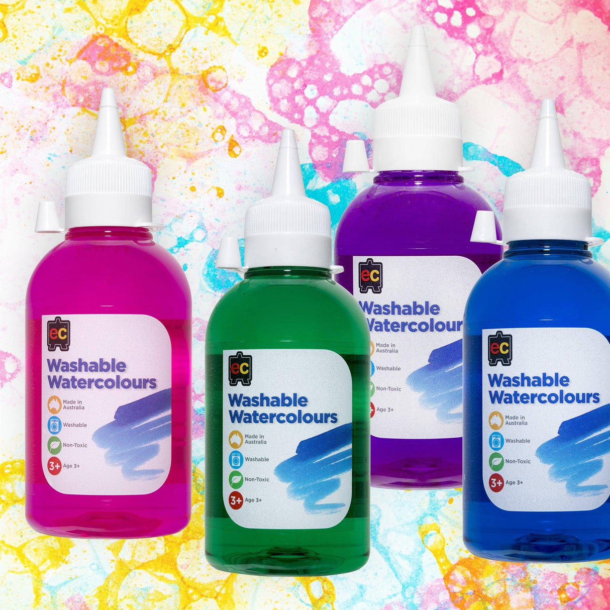 EC Washable Watercolours 250mL Bottles