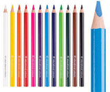 EC Jumbo Triangular Washable Pencils and Sharpener Pack of 12