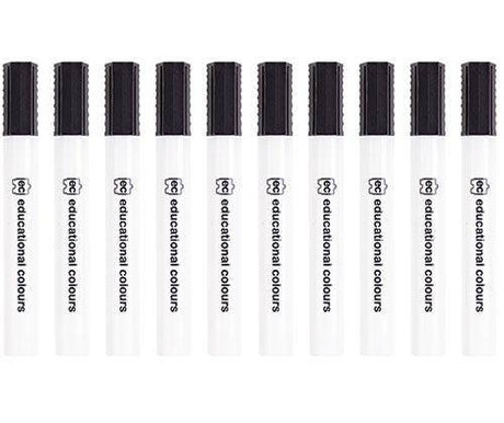 EC Whiteboard Marker Thick Black Pack of 10