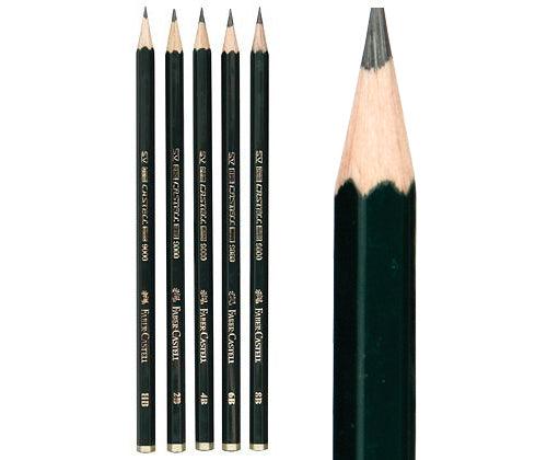 Faber-Castell 9000 Graphite Pencil Set Pack of Zart