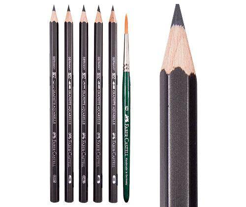 Faber-Castell Graphite Aquarelle Pencils Pack of 5