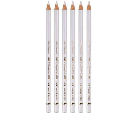 Faber-Castell Polychromos Colour Pencil White Pack of 6