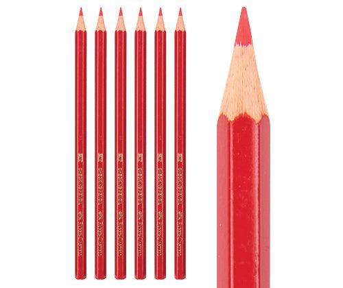 Faber-Castell Red Checking Pencil Pack of 6