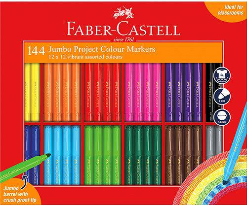 Faber-Castell Jumbo Project Markers Class Pack Pack of 144