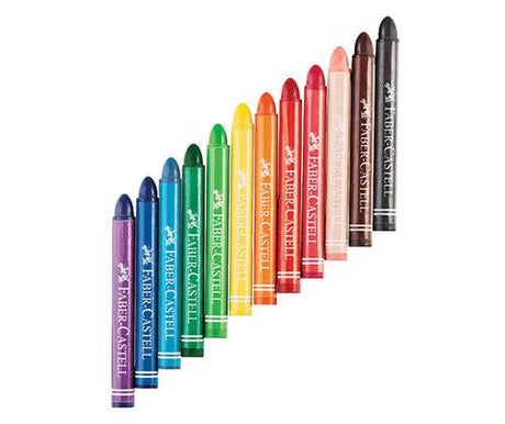 Faber-Castell Jumbo Wax Crayons Set of 12