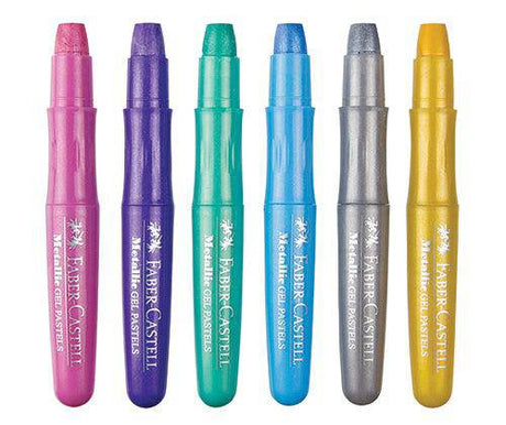 Faber-Castell Watercolour Metallic Gel Pastels Pack of 6