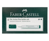 Faber-Castell Pitt Pen 2.5mm Bullet White Pack of 4