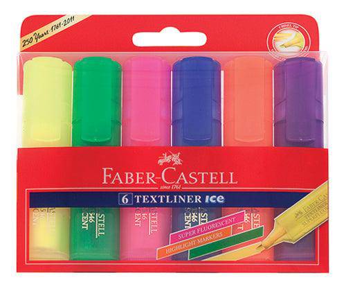 Faber-Castell Textliner Highlighters Ice Markers Pack of 6