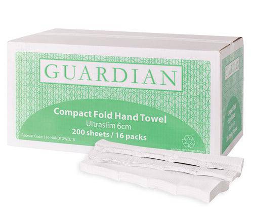 Guardian Paper Hand Towel 16 Packs of 200 Sheets