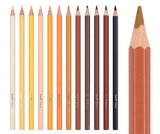 Jasart Skin Tones Pencils Pack of 12