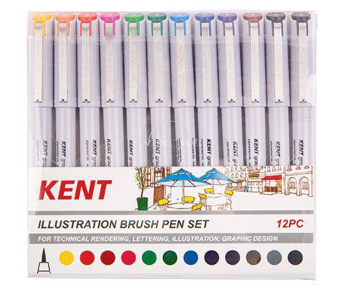 Kent Brush Pens Pack of 12