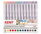 Kent Brush Pens Pack of 12