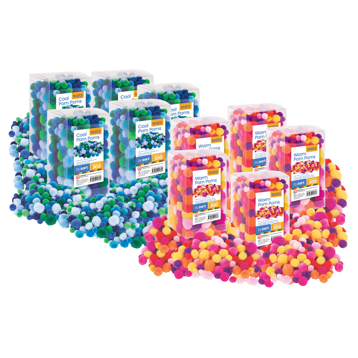 Zart Basics Cool & Warm Pom Pom Value Pack