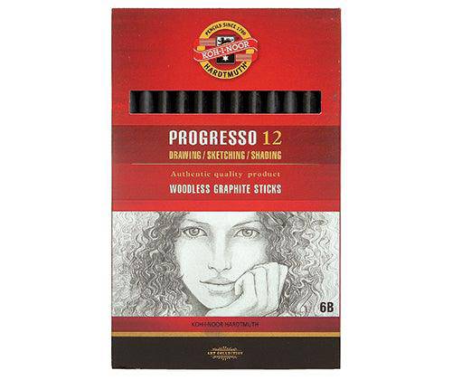 Progresso Woodless Graphite Sticks Pack of 12