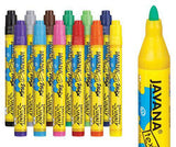 Textile Markers Coloured Pack of 12