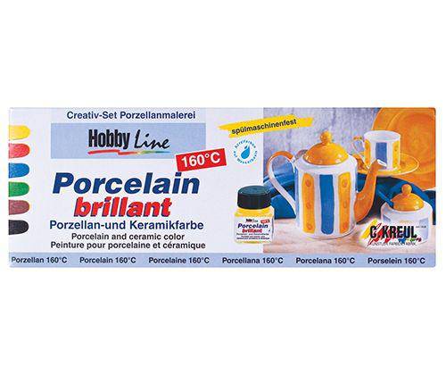 Porcelain Paint Coloured 20mL Pack of 6