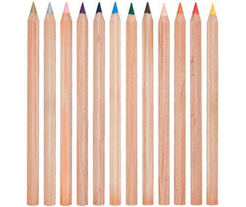 Lyra Giant Coloured Pencils Hexagon Pack of 12