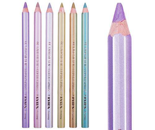 Lyra Giant Pencils Hex Metallic Pack of 6