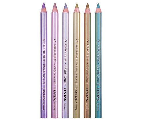 Lyra Giant Pencils Hex Metallic Pack of 6