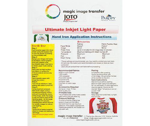 Magic Ink Paper Magic Image Inkjet Printer Transfer Paper