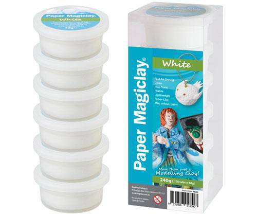 Paper Magiclay 240g White 6 Canisters