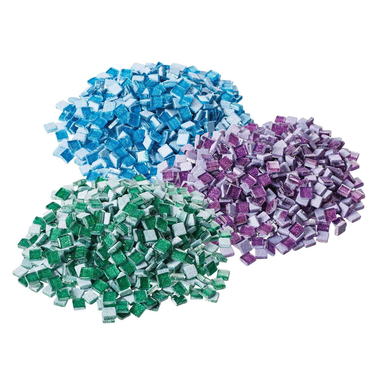 Glitter Glass Mini Mosaic Tiles 500g