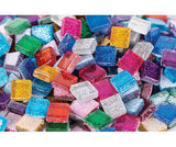 Glass Glitter Coloured Mosaic Tiles Mini 500g