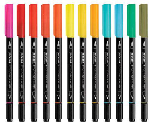 Stylist Brush Markers Pack of 24 - Zart