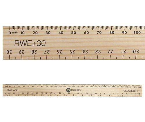 Ruler 30cm Wooden Pack of 24