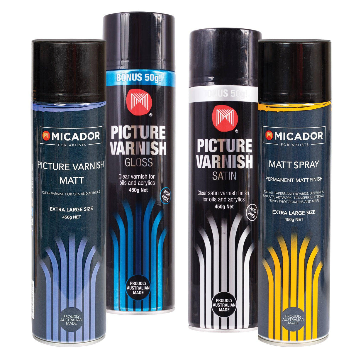 Micador Varnish and Protectant Sprays