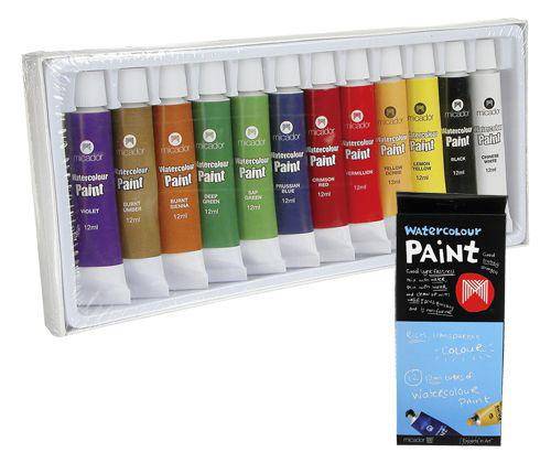 Micador Watercolour Paint 12mL Colours Pack of 12