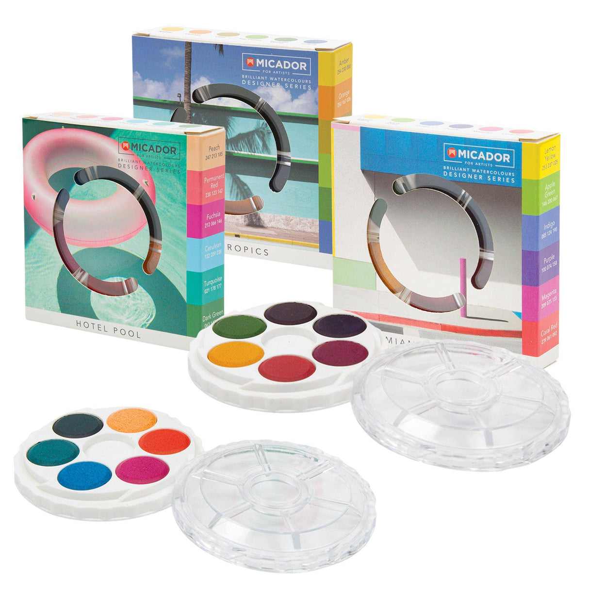 Micador Watercolour Paint Discs Designer Series