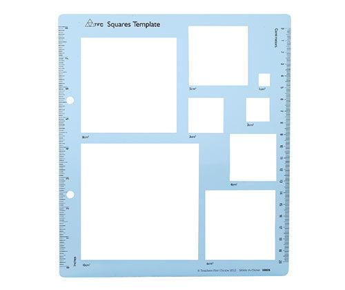 Large Plastic Templates Squares