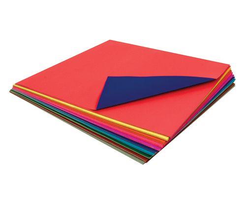 Kinder Squares 254mm Duo 5 Colours Pack of 120 Sheets