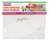 Color Diffusing Paper Feathers Pack of 80 - Zart