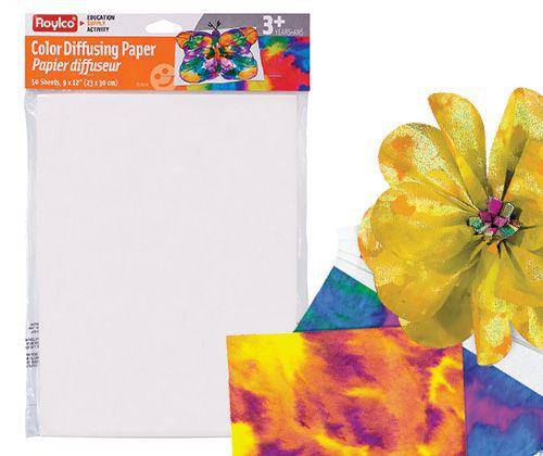 Colour Diffusing Paper 23 x 30cm Pack of 50