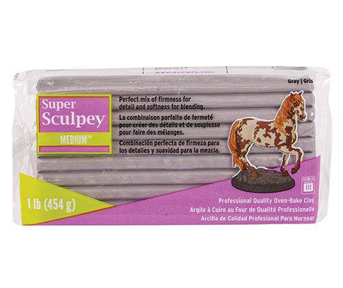 Pâte à Modeler Sculpey Super Gray - 1 Lb (454g) - Pour Sculpture Et Modelage Pro