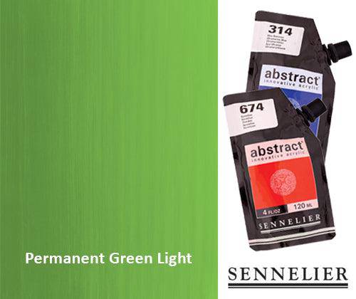 Sennelier Abstract #811 Permanent Green Light 120mL