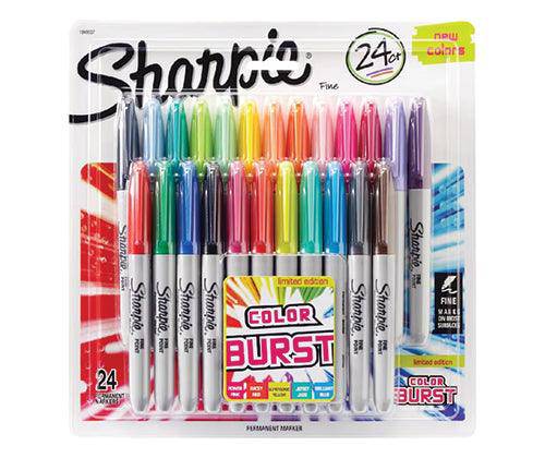 Sharpie Fine Markers Colour Burst Pack of 24