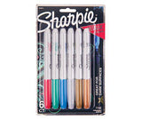 Sharpie Fine Point Permanent Markers Metallic Pack of 6